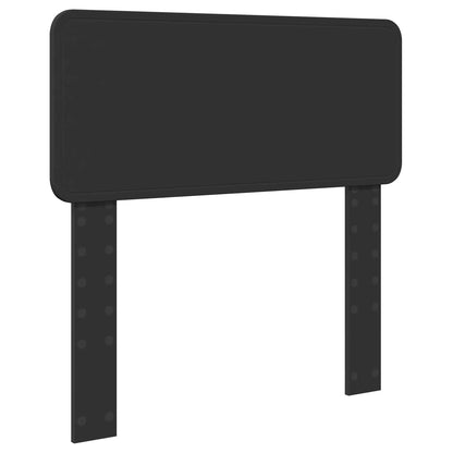 Bed Frame with Headboard Black 100 x 200 cm Solid Pine Wood