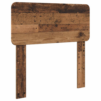 Bed Frame with Headboard Old Wood 100 x 200 cm Solid Pine Wood