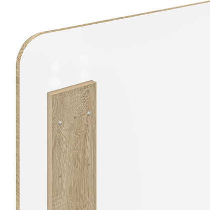 Bed Frame with Headboard Sonoma Oak 90 x 200 cm Solid Pine Wood