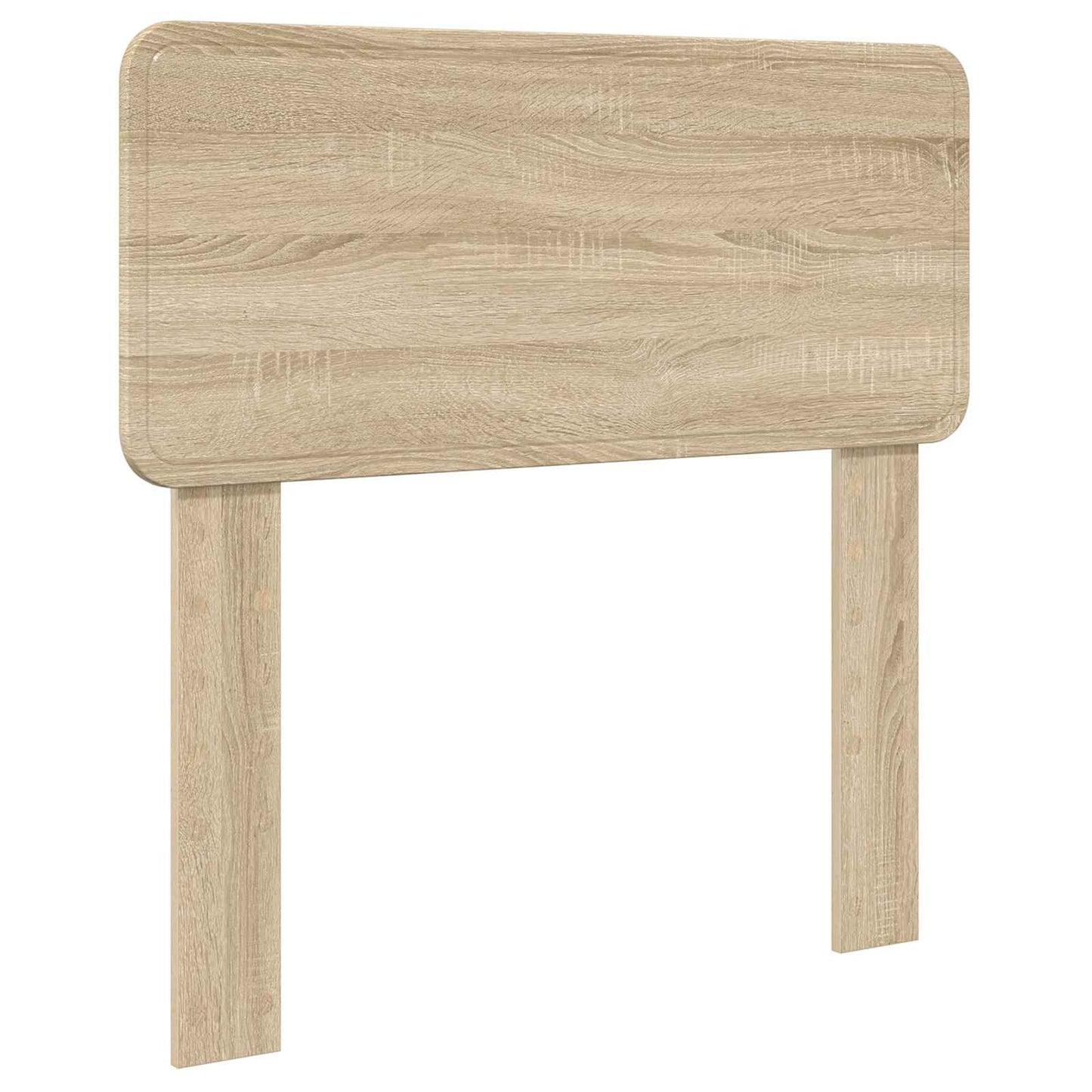 Bed Frame with Headboard Sonoma Oak 90 x 200 cm Solid Pine Wood