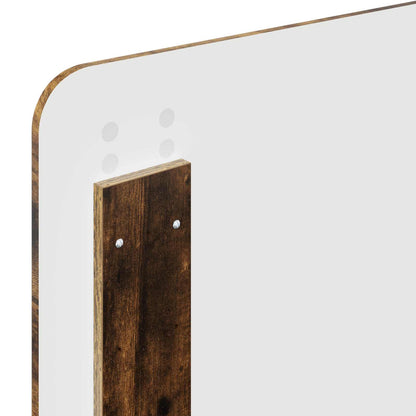 Bed Frame with Headboard Smoked Oak 90 x 200 cm Solid Pine Wood