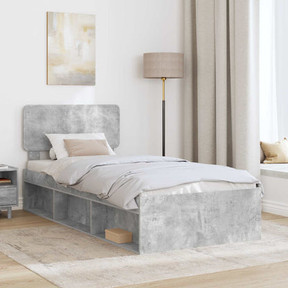 Bed Frame Concerte Grey 90 x 190 cm Solid Pine Wood