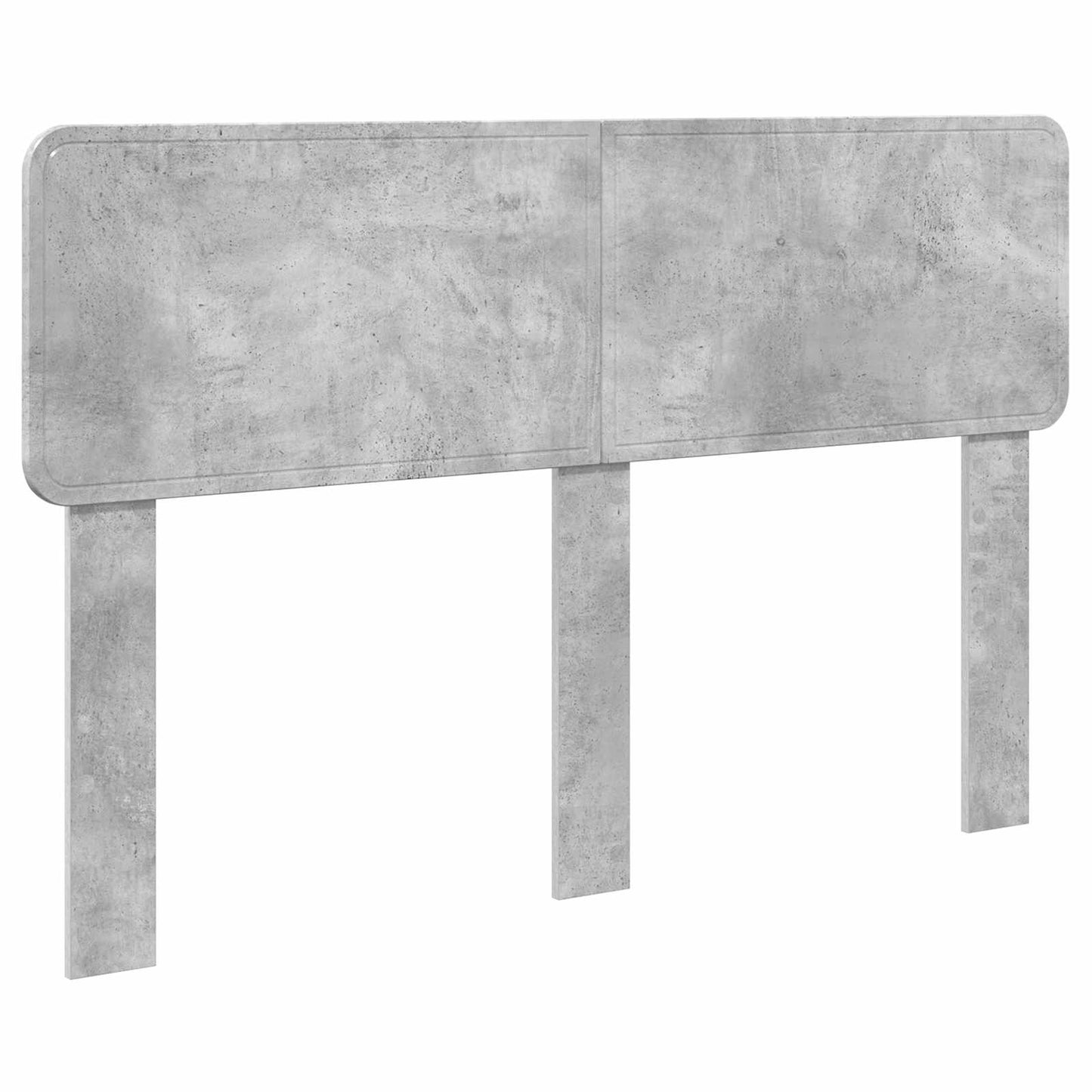 Bed Frame Concrete Grey 140 x 200 cm Engineered Wood