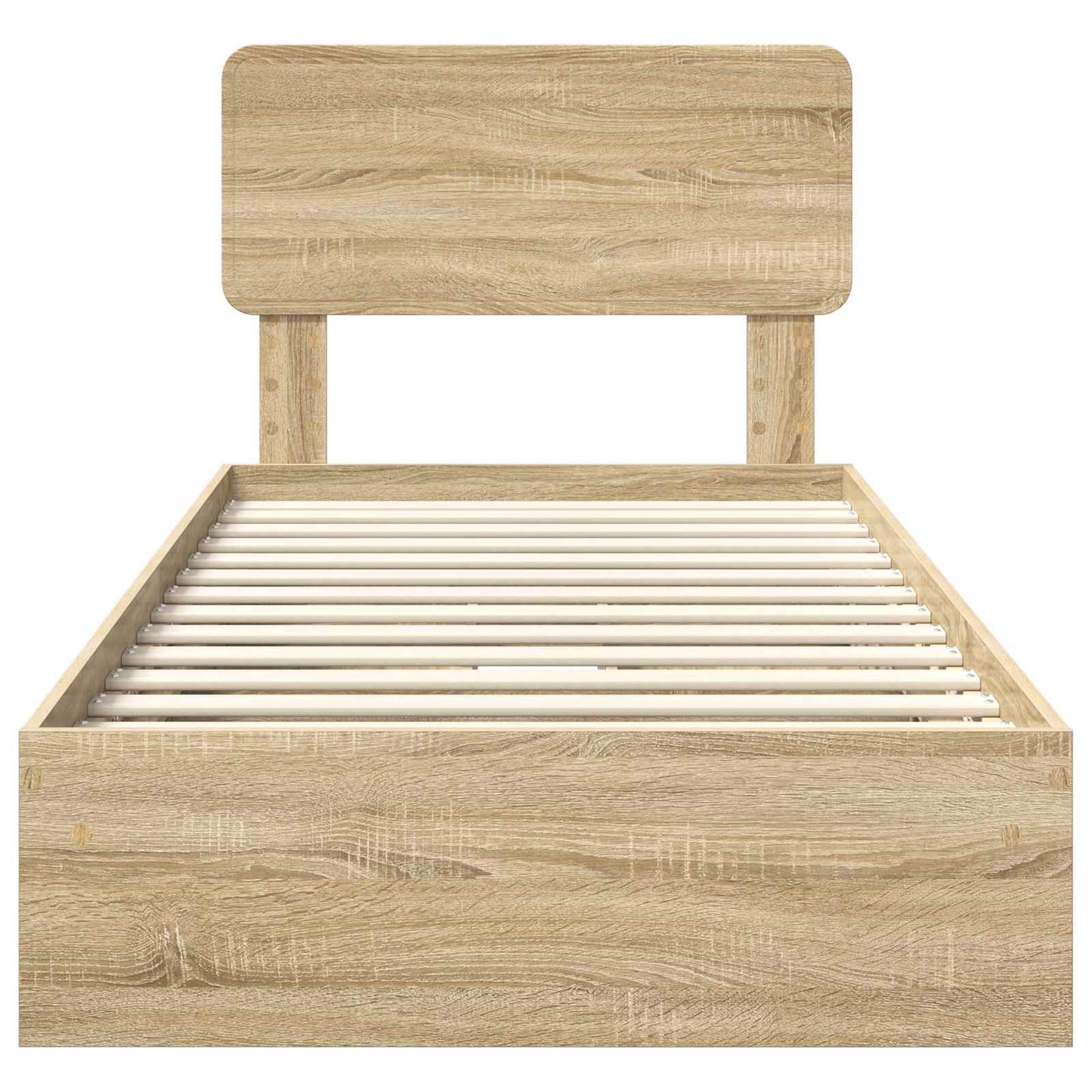 Storage Bed with Drawer Sonoma Oak 90 x 200 cm Engineered Wood