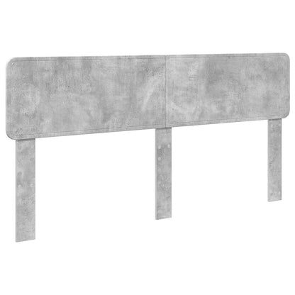 Bed Frame Concrete Grey 200 x 200 cm Engineered Wood