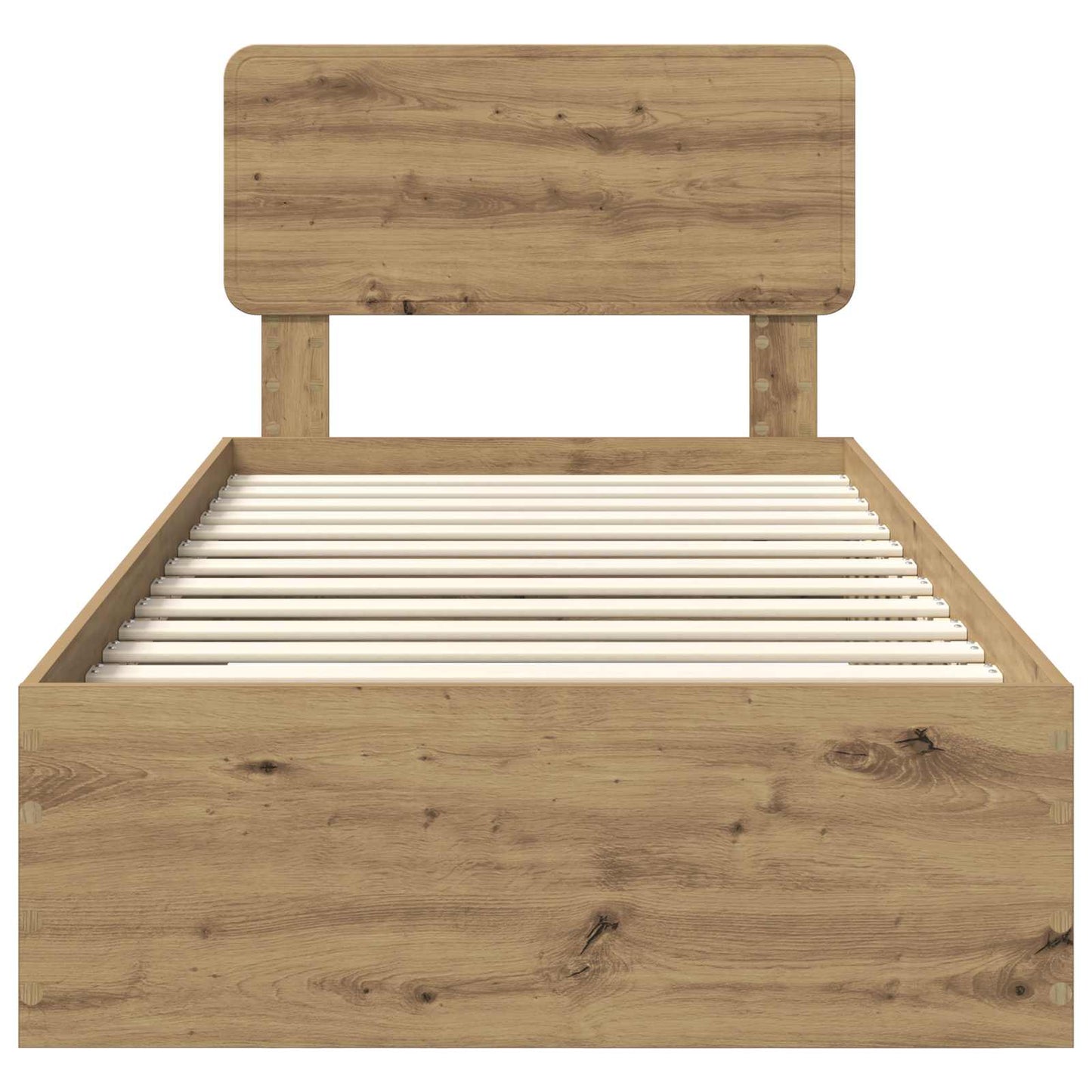 Bed Frame with Drawer Artisan Oak 90 x 200 cm Engineered Wood