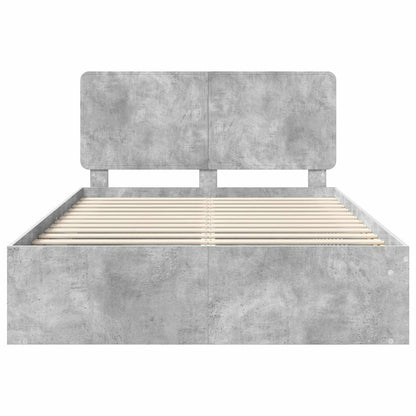 Bed Frame with Headboard Concerte 160 x 200 cm Solid Pine Wood