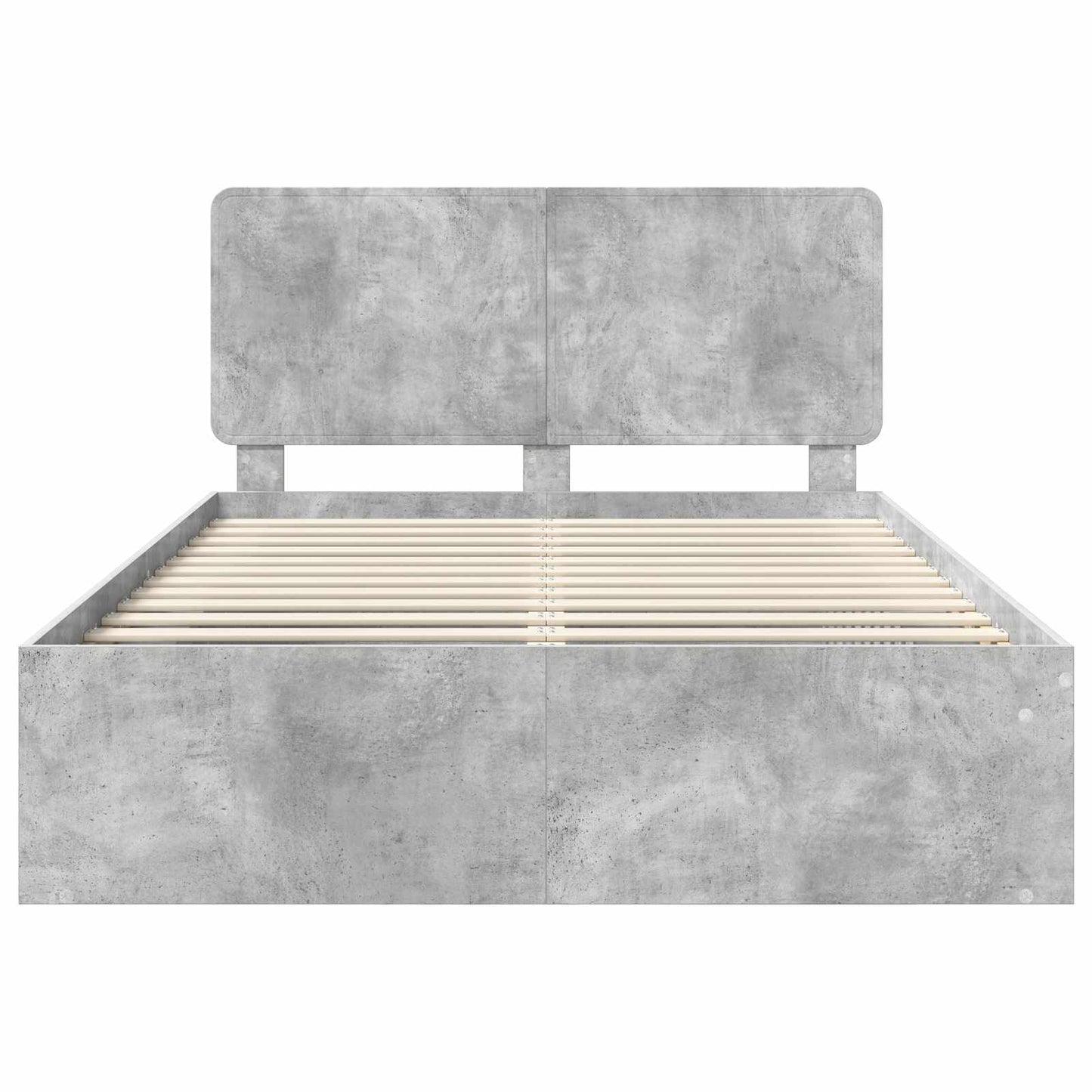 Bed Frame with Headboard Concerte 140 x 200 cm Solid Pine Wood