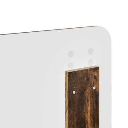 Bed Frame Smoked Oak 140 x 200 cm Solid Pine Wood