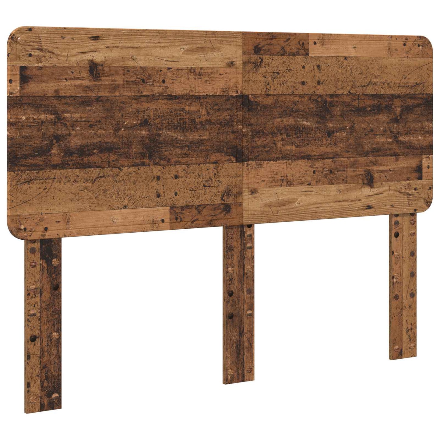 Bed Frame with Headboard Old Wood 140 x 190 cm Solid Pine Wood