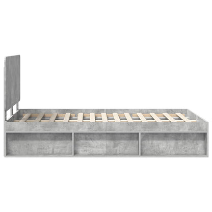 Bed Frame with Headboard Concerte 120 x 200 cm Solid Pine Wood