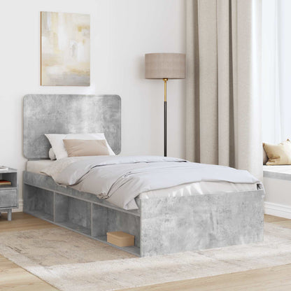 Bed Frame with Headboard Concerte 90 x 200 cm Solid Pine Wood