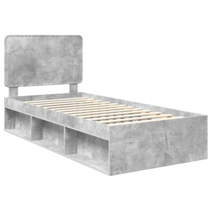 Bed Frame Concerte Grey 90 x 190 cm Solid Pine Wood