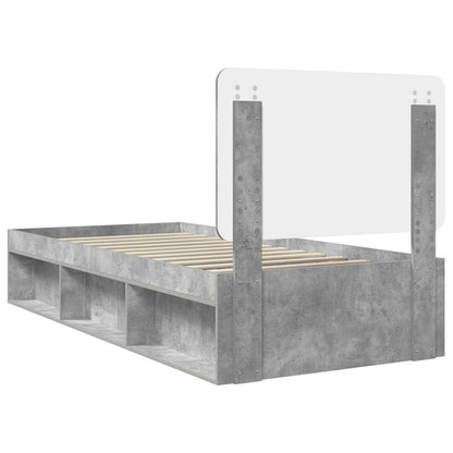 Bed Frame Concerte Grey 75 x 190 cm Solid Pine Wood