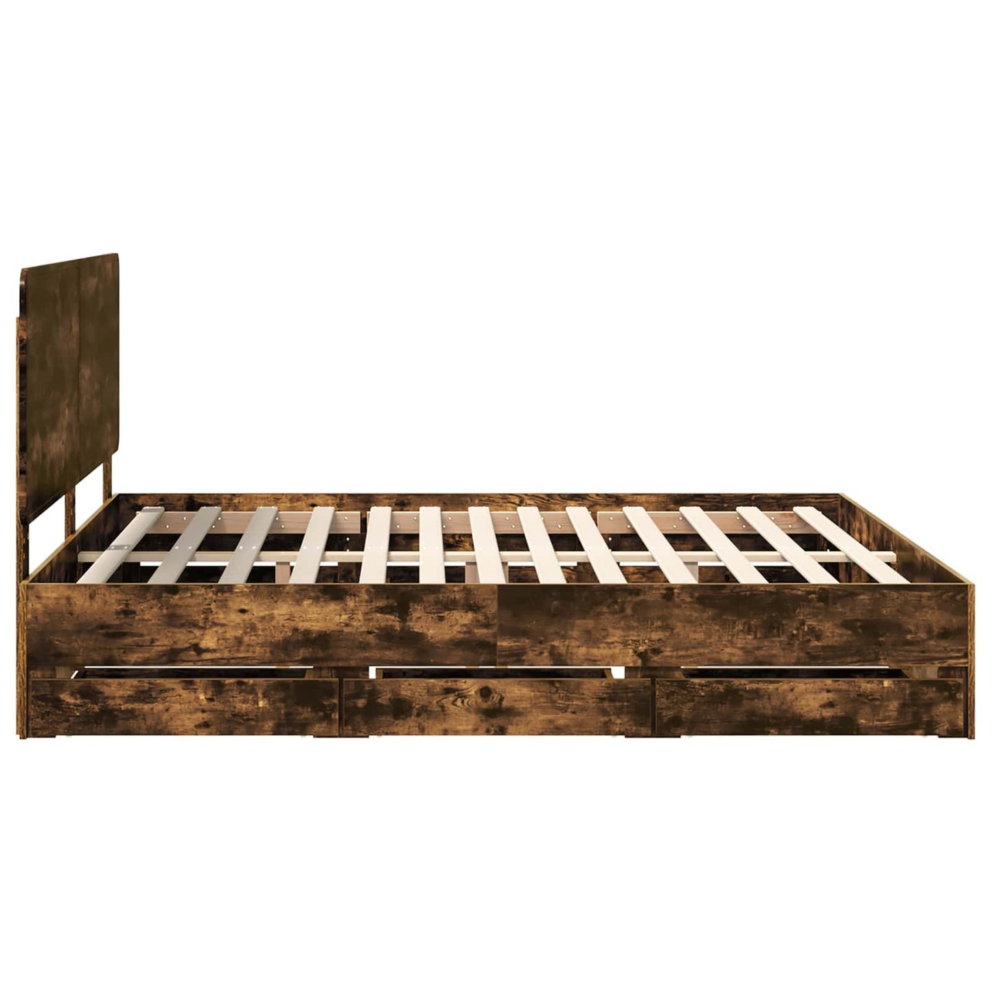 Bed Frame Smoked Oak Engineer Wood