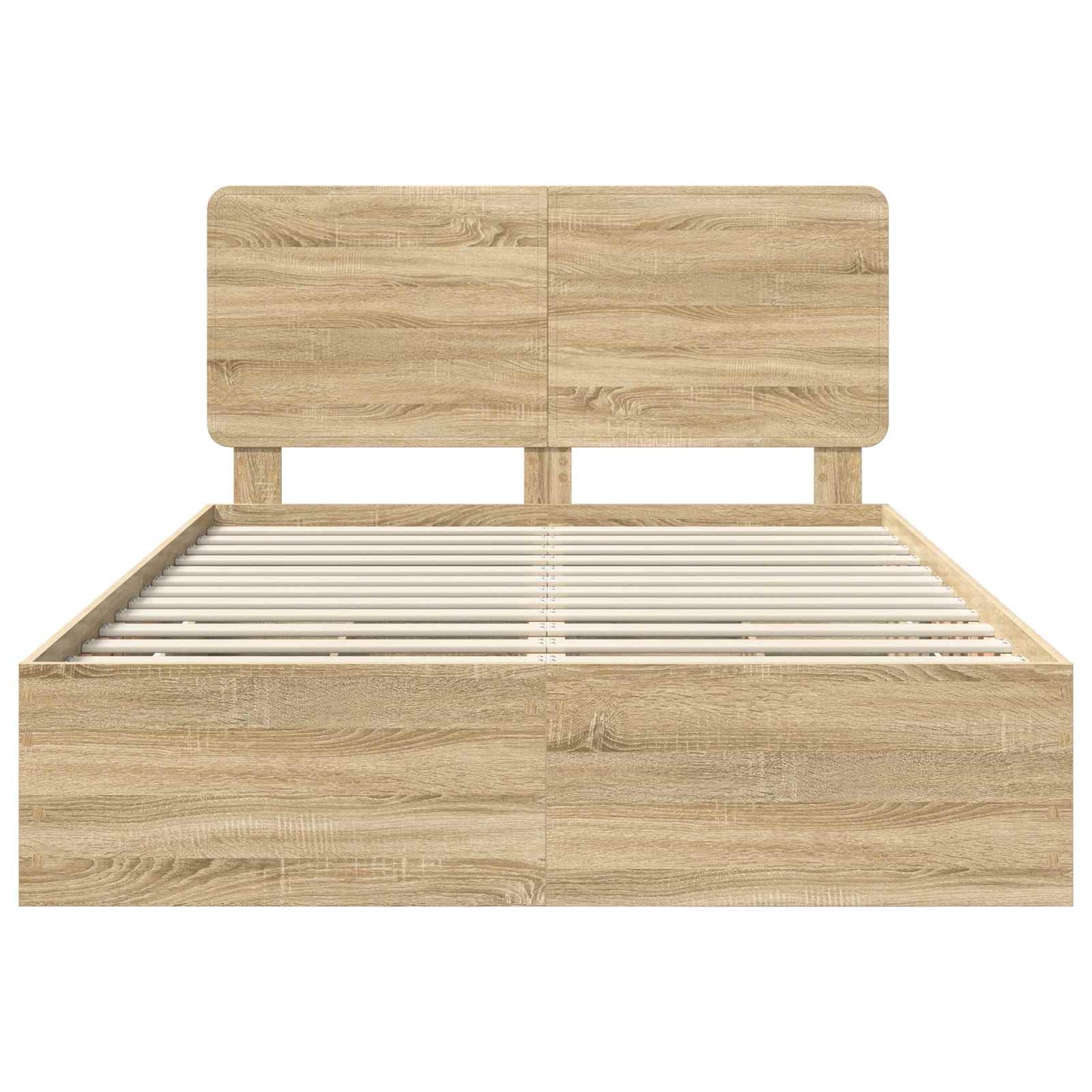 Bed Frame with Drawer Sonoma Oak 140 x 200 cm Engineer Wood