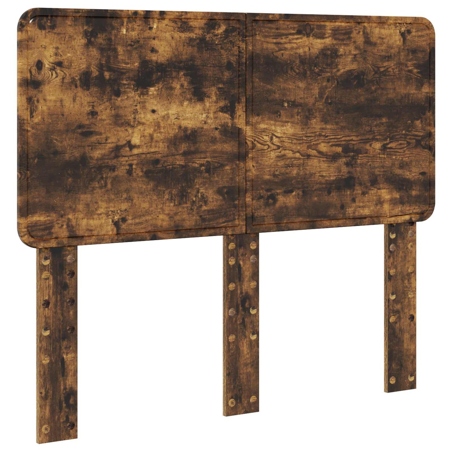 Bed Frame with Drawer Smoked Oak 135 x 190 cm Engineer Wood