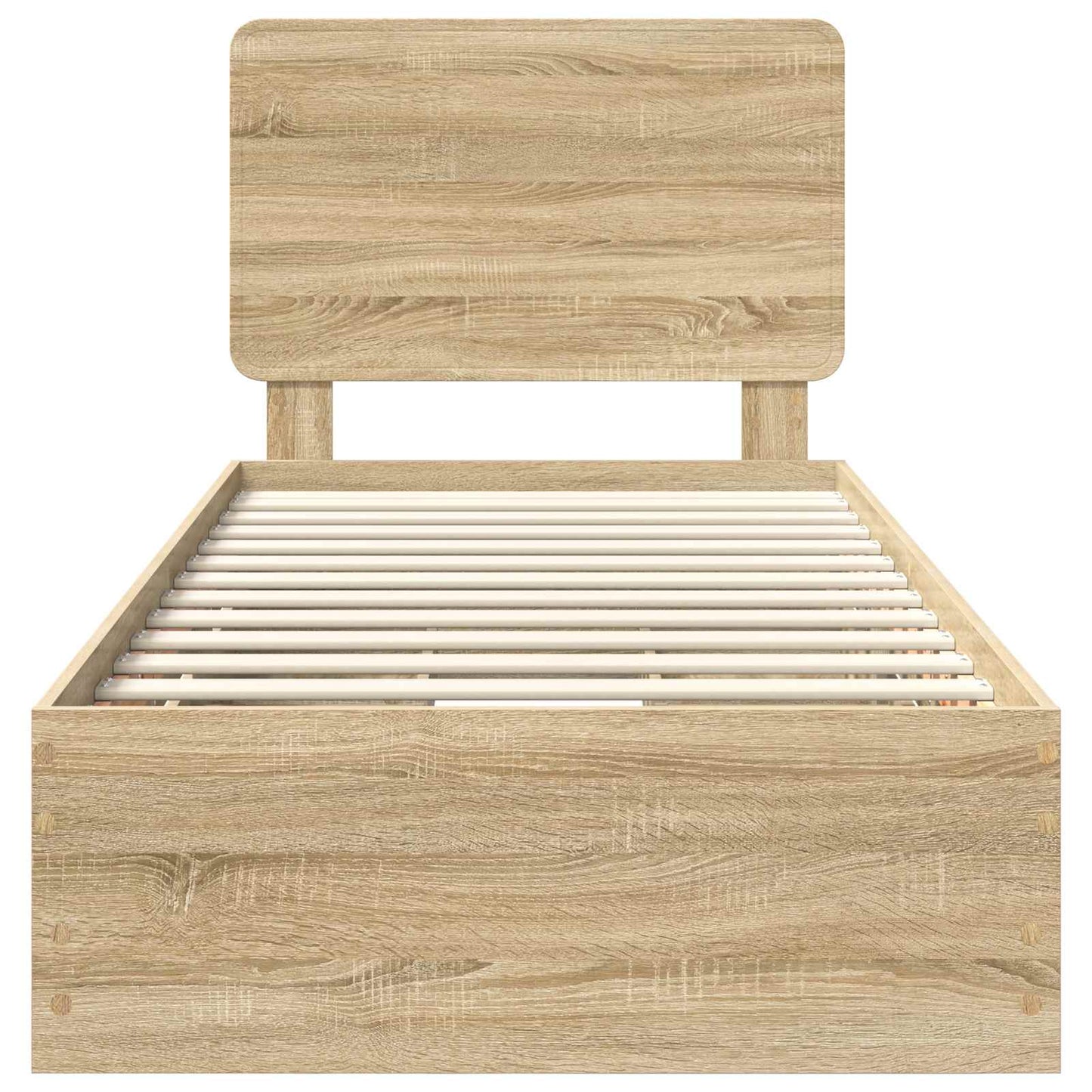 Bed Frame with Drawer Sonoma Oak 100 x 200 cm Engineer Wood
