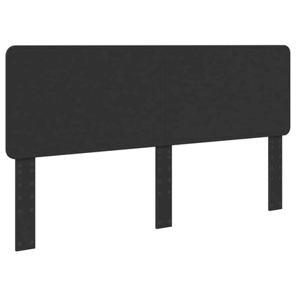 Storage Bed with Headboard Black 200 x 200 cm Engineered Wood