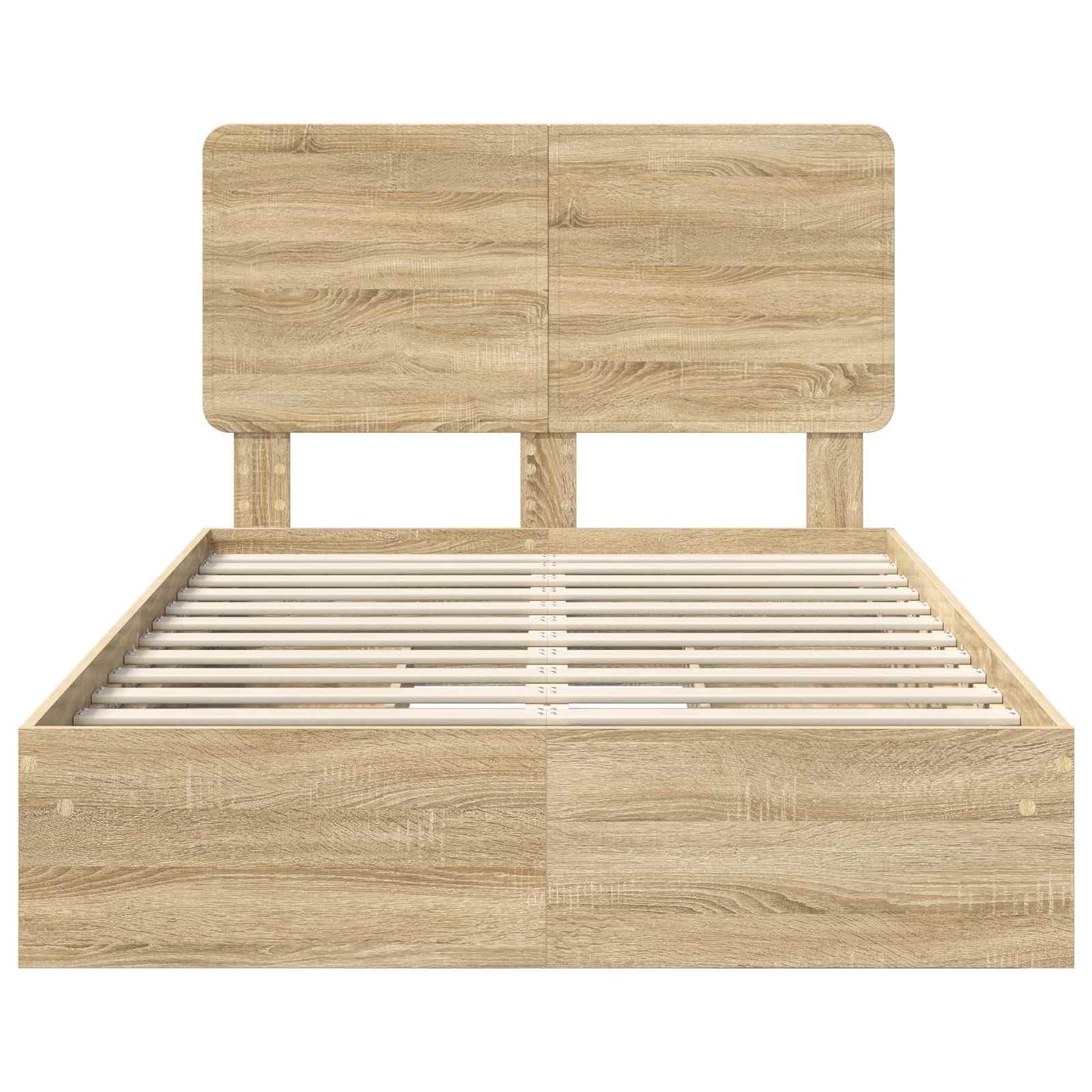 Storage Bed with Drawer Sonoma Oak 120 x 200 cm Engineered Wood