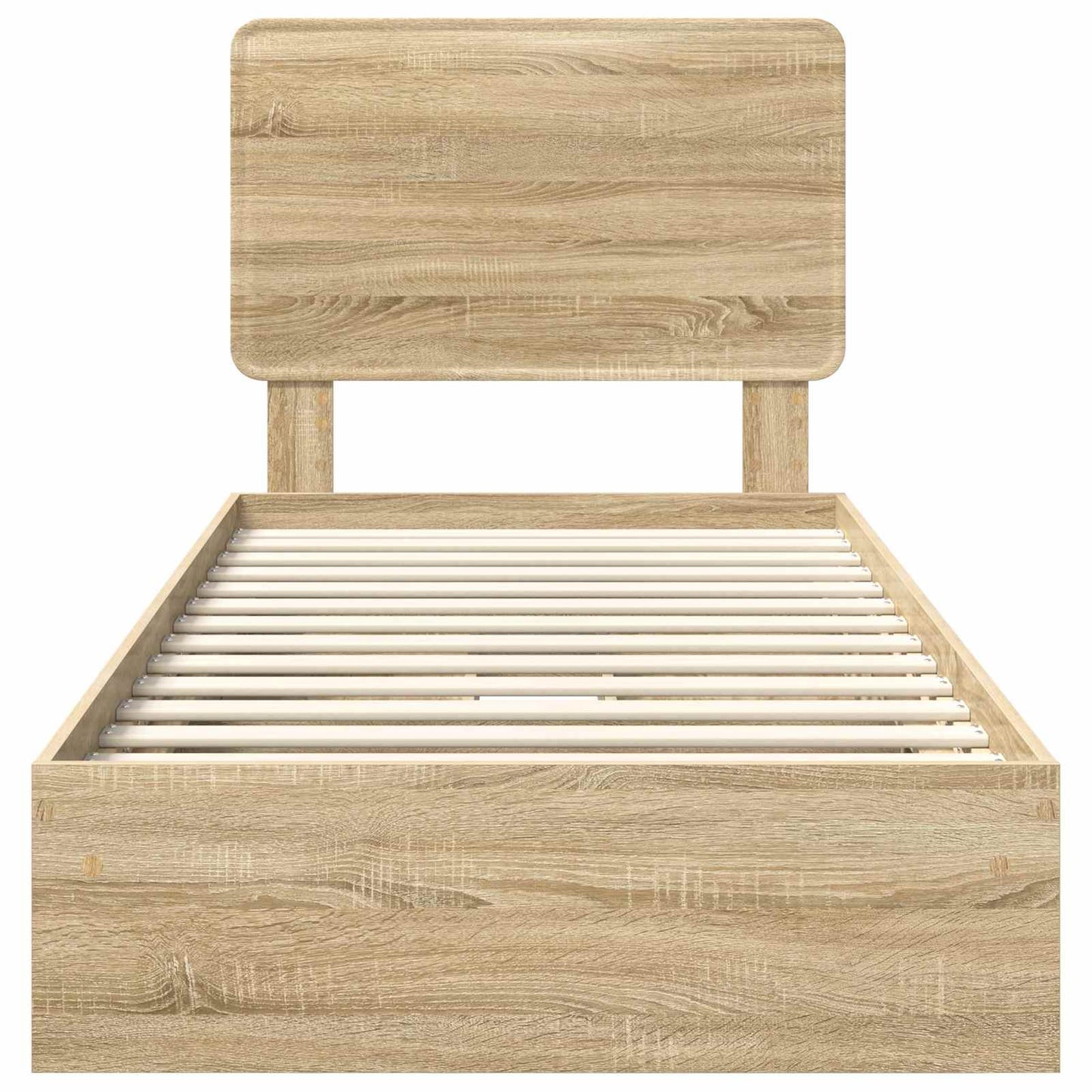 Storage Bed with Drawer Sonoma Oak 90 x 200 cm Engineered Wood