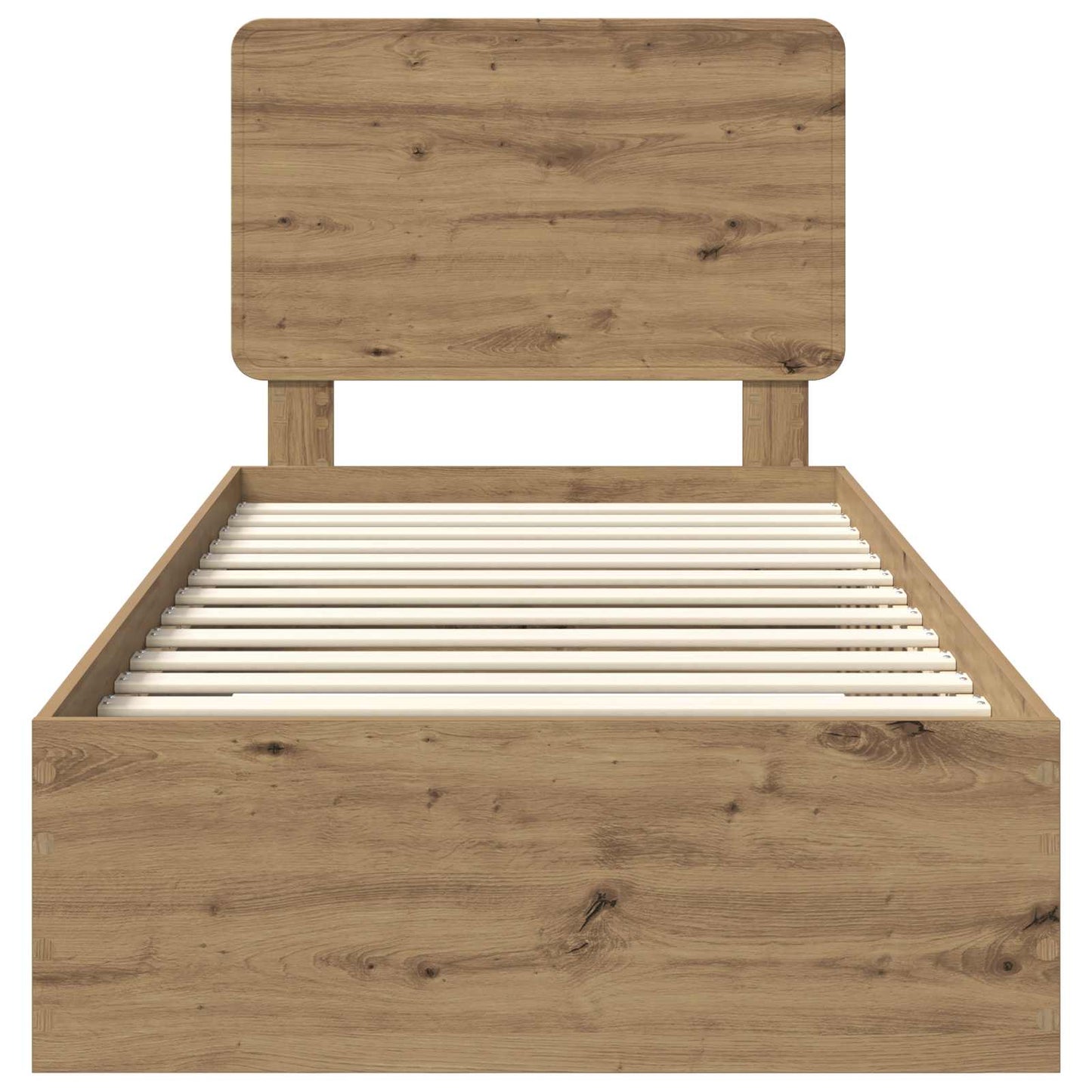 Bed Frame with Drawer Artisan Oak 100 x 200 cm Engineered Wood