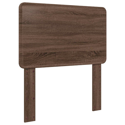 Bed Frame with Headboard Brown Oak 75 x 190 cm Engineered Wood