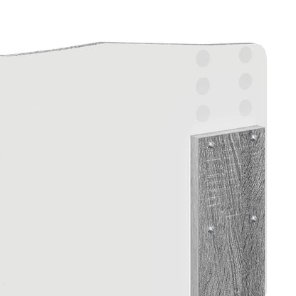 Bed Frame Grey Sonoma 200 x 200 cm Solid Pine Wood