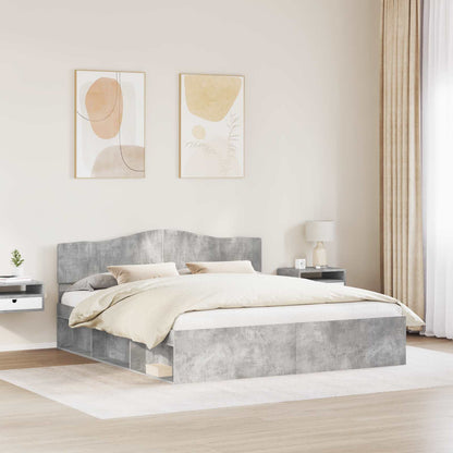 Bed Frame with Headboard Concerte 180 x 200 cm Solid Pine Wood
