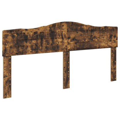 Bed Frame Smoked Oak 180 x 200 cm Solid Pine Wood