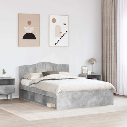 Bed Frame with Headboard Concerte 160 x 200 cm Solid Pine Wood