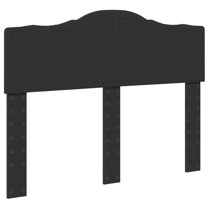 Bed Frame with Headboard Black 120 x 200 cm Solid Pine Wood