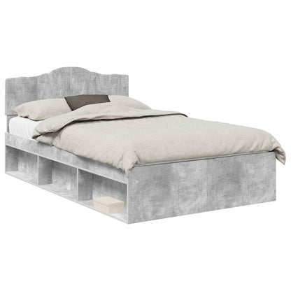 Bed Frame with Headboard Concerte 120 x 200 cm Solid Pine Wood