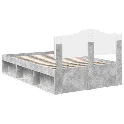 Bed Frame with Headboard Concerte 120 x 200 cm Solid Pine Wood