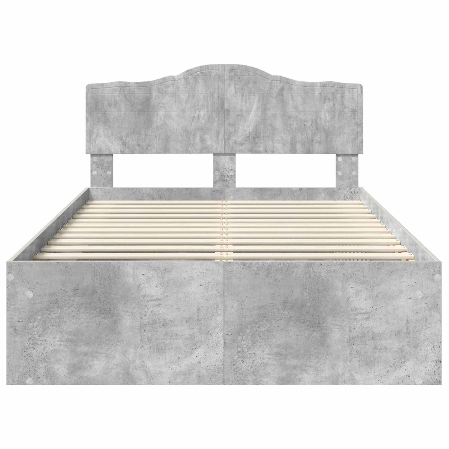 Bed Frame with Headboard Concerte 120 x 200 cm Solid Pine Wood