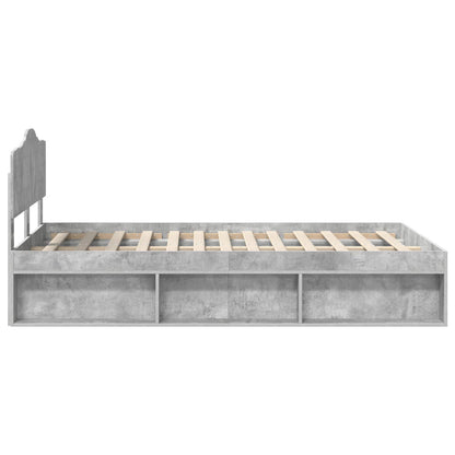 Bed Frame with Headboard Concerte 120 x 200 cm Solid Pine Wood