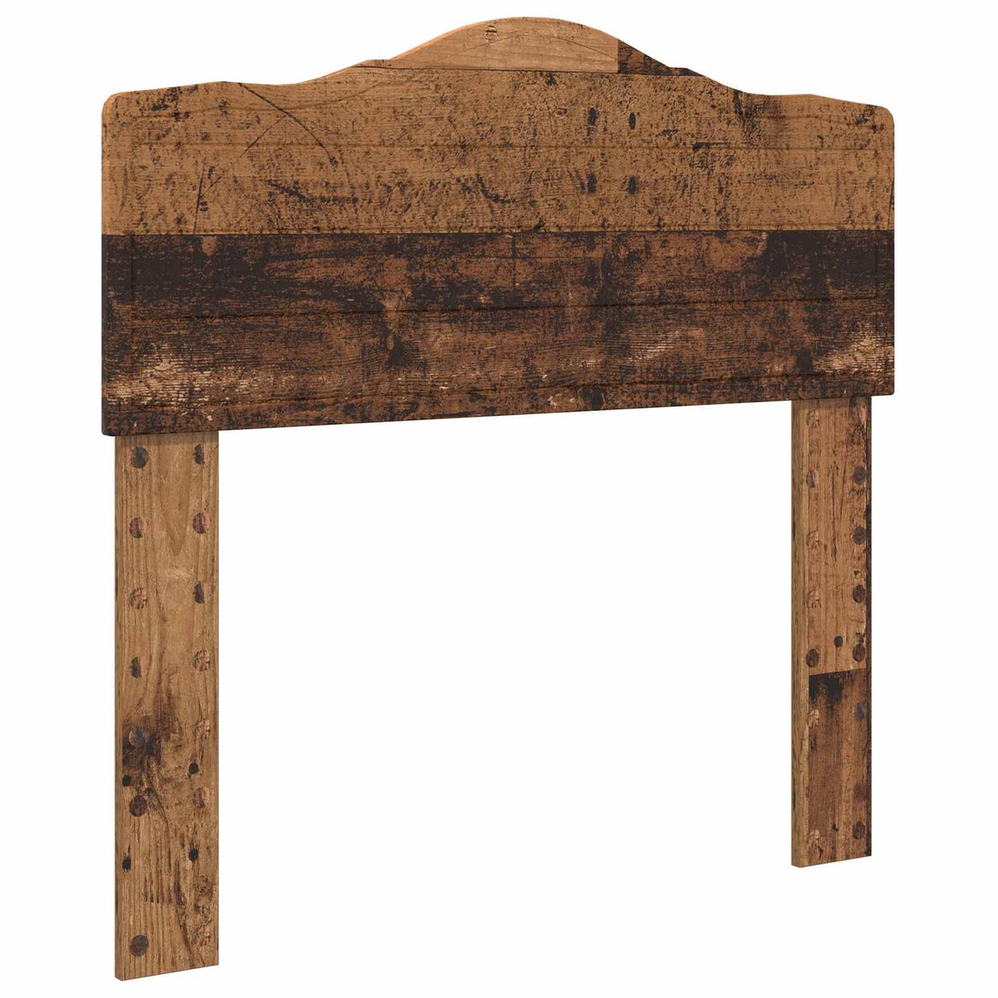 Bed Frame with Headboard Old Wood 100 x 200 cm Solid Pine Wood