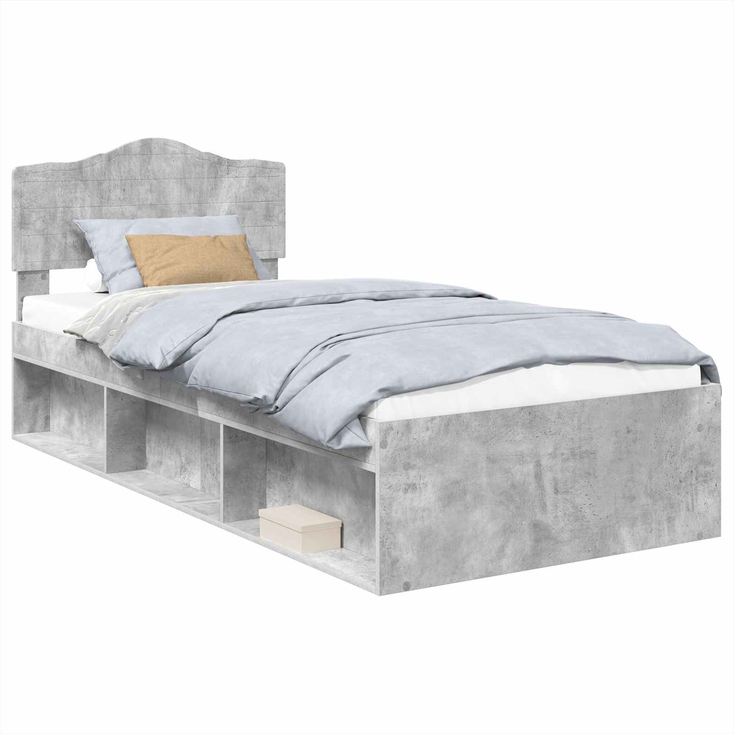 Bed Frame with Headboard Concerte 90 x 200 cm Solid Pine Wood