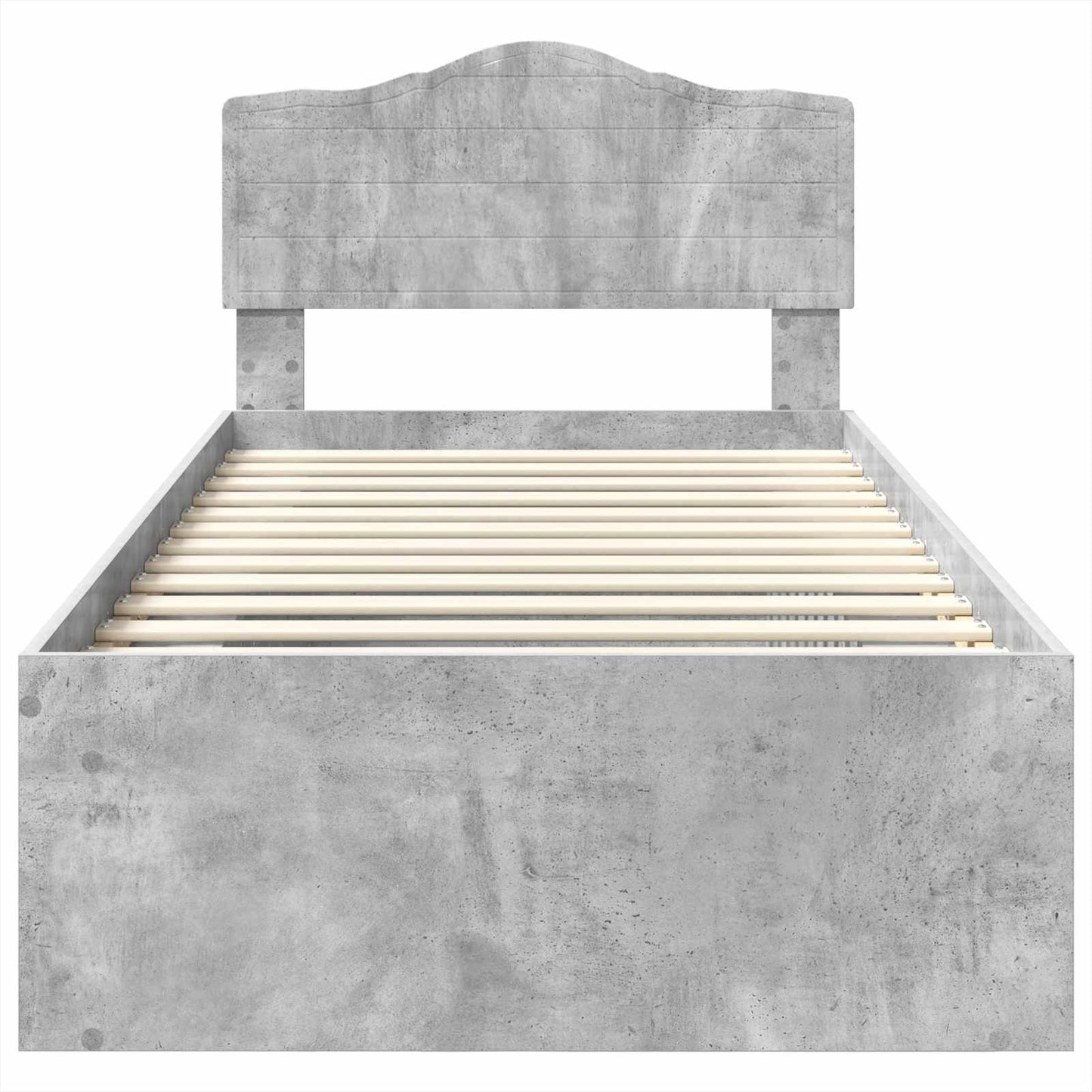 Bed Frame with Headboard Concerte 90 x 200 cm Solid Pine Wood