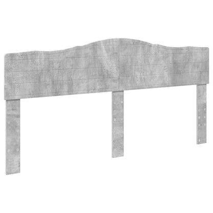 Bed Frame with Drawer Concrete Grey 200 x 200 cm Engineer Wood