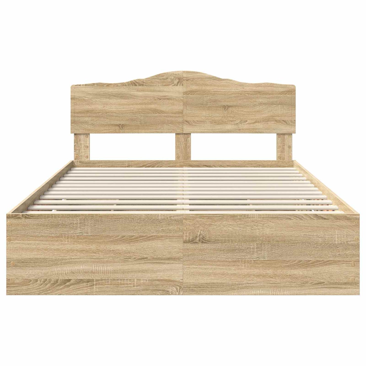 Bed Frame with Drawer Sonoma Oak 150 x 200 cm Engineer Wood