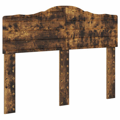 Bed Frame with Drawer Smoked Oak 135 x 190 cm Engineer Wood