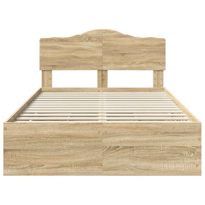 Bed Frame with Drawer Sonoma Oak 120 x 200 cm Engineer Wood