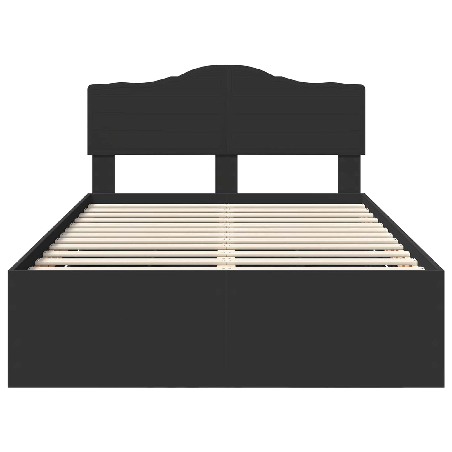 Bed Frame with Drawer Black 120 x 190 cm Engineer Wood