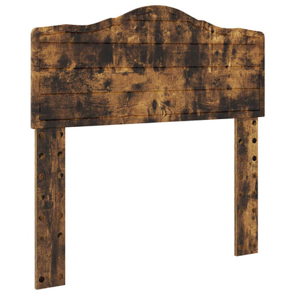 Bed Frame with Drawer Smoked Oak 90 x 200 cm Engineer Wood