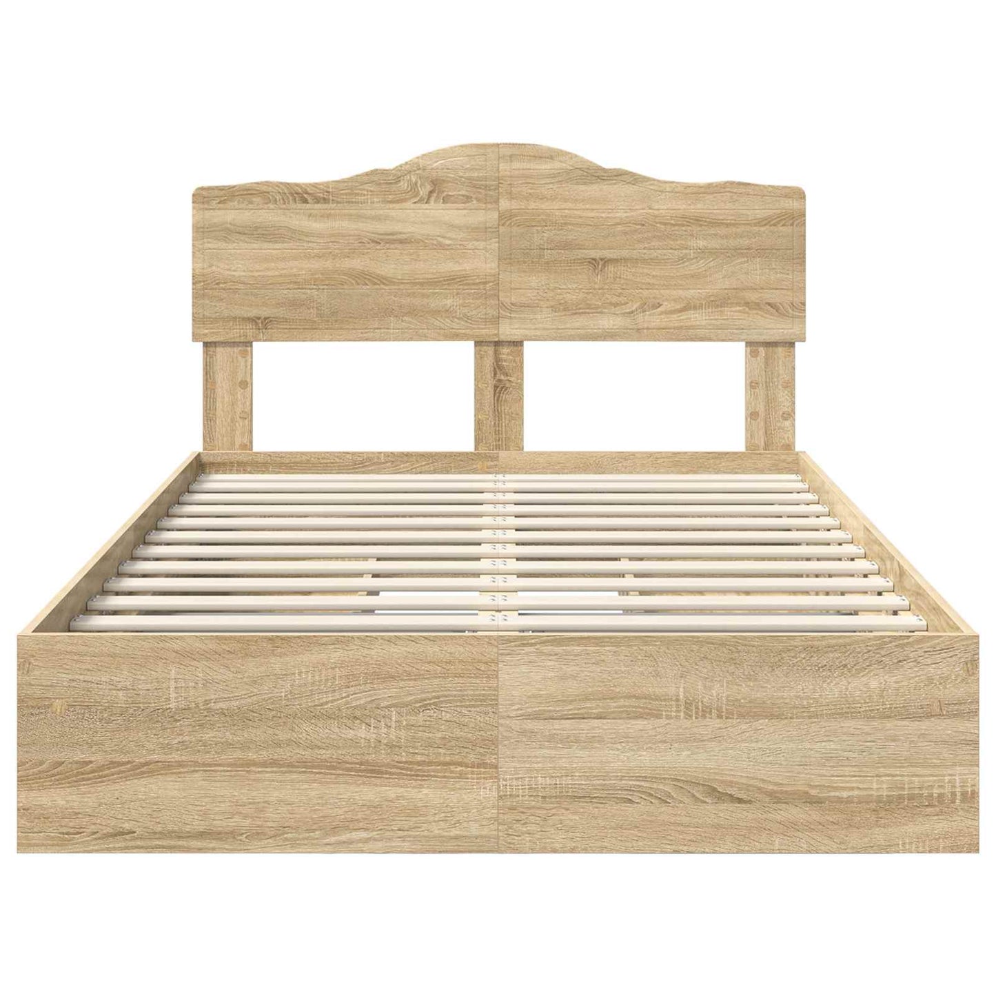 Storage Bed with Drawer Sonoma Oak 120 x 200 cm Engineered Wood