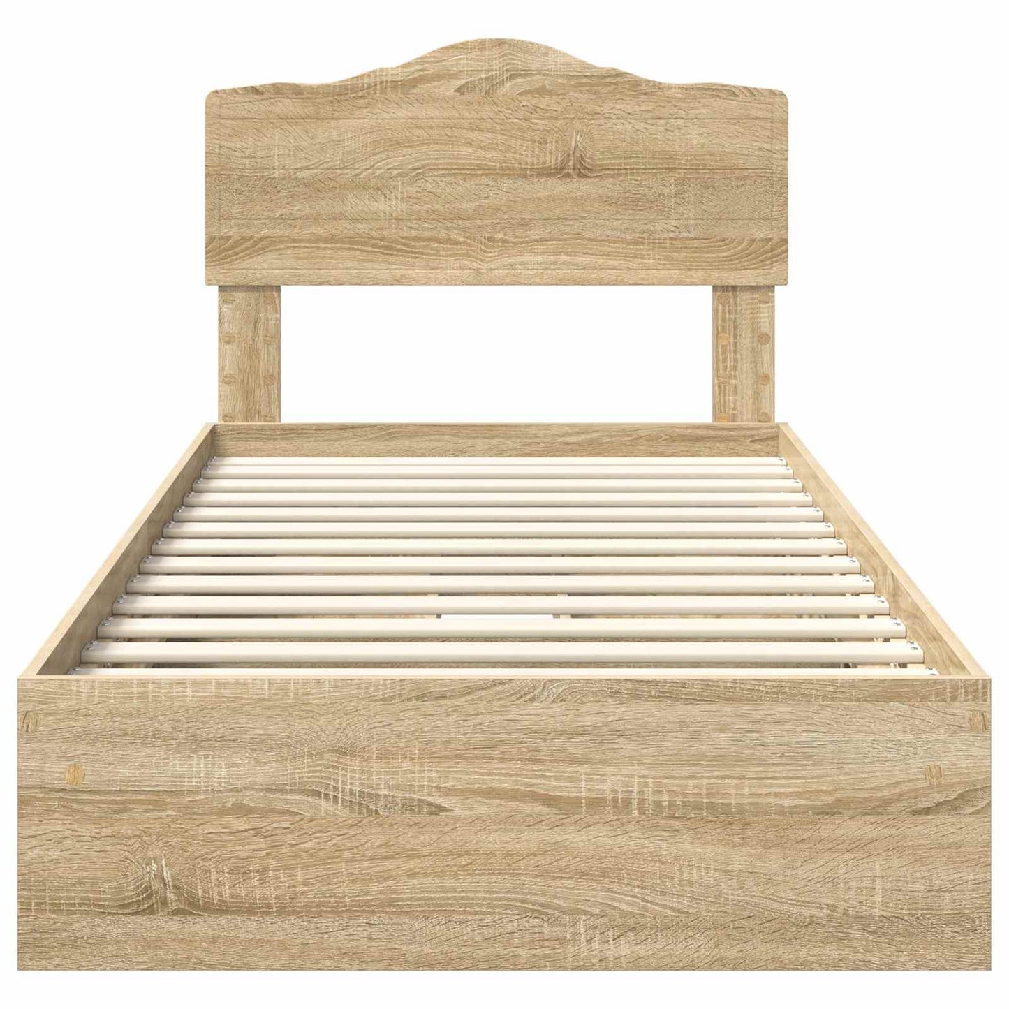 Storage Bed with Drawer Sonoma Oak 70 x 190 cm Engineered Wood