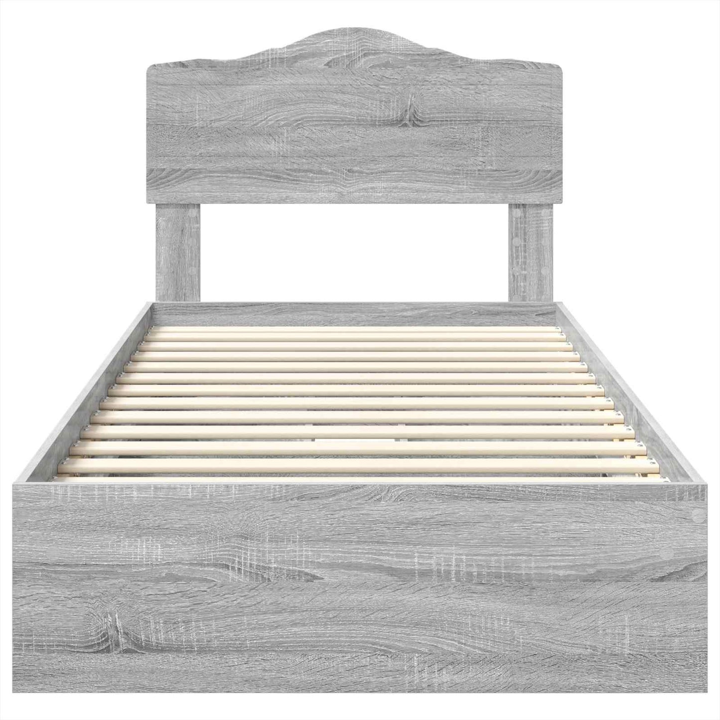 Storage Bed with Drawer Grey Sonoma 70 x 190 cm Engineered Wood