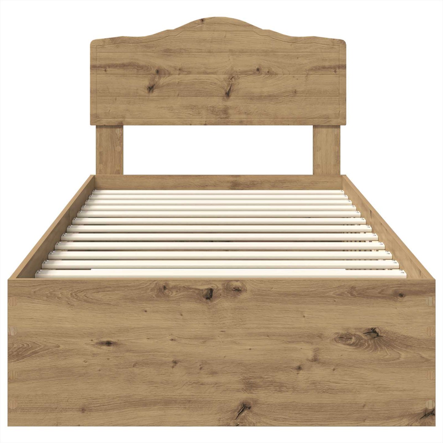Bed Frame with Drawer Artisan Oak 100 x 200 cm Engineered Wood