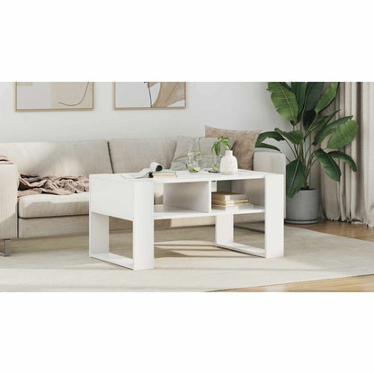 Coffee Table with Storage White 92 x 53 x 45 cm Engineered Wood